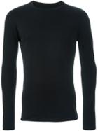 Kris Van Assche Long Sleeve Textured 'milano' Jumper, Men's, Size: Medium, Black, Cotton