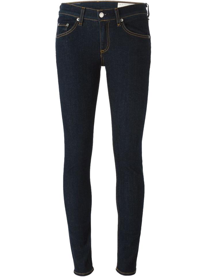 Rag & Bone Classic Skinny Jeans, Women's, Size: 29, Blue, Cotton/polyurethane