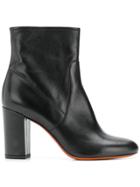 Santoni Side-zip Ankle Boots - Black