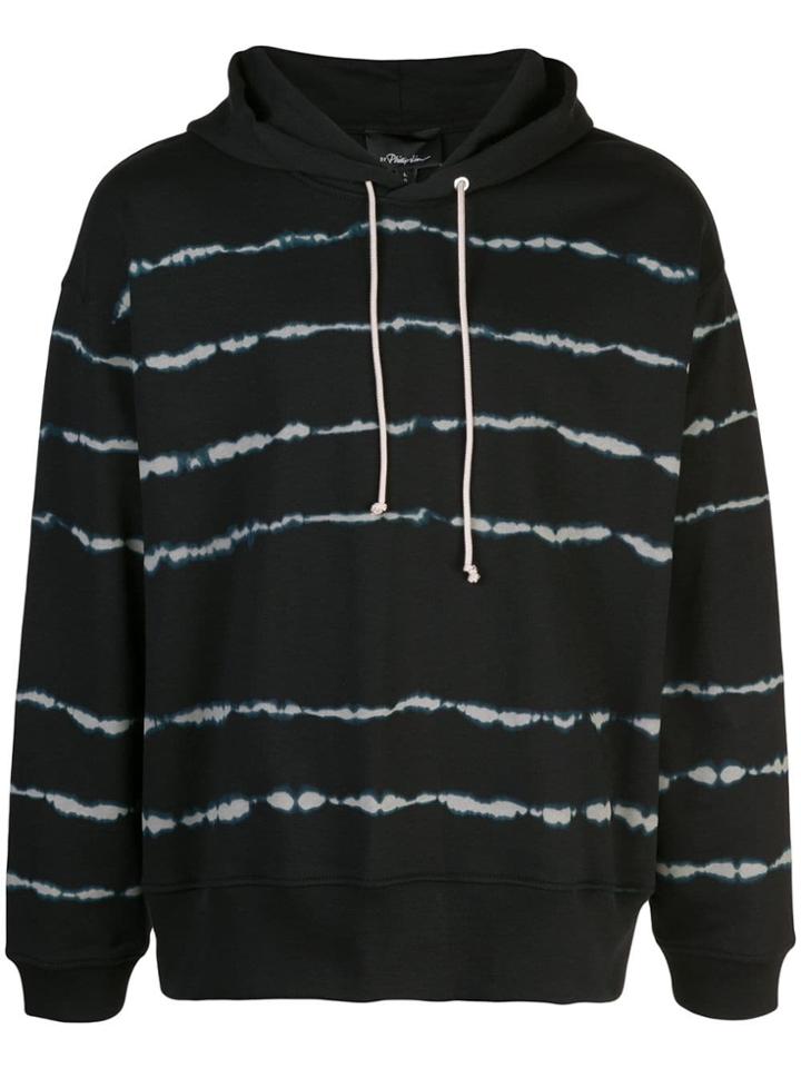 3.1 Phillip Lim Tie Dye Hoodie - Black