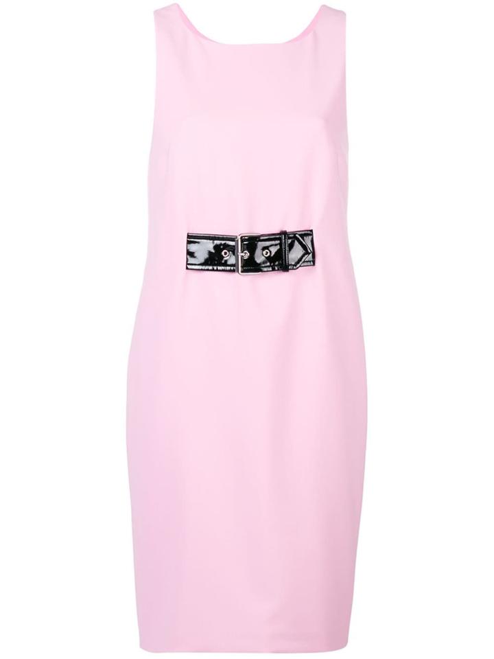 Moschino Buckle Detail Dress - Pink & Purple