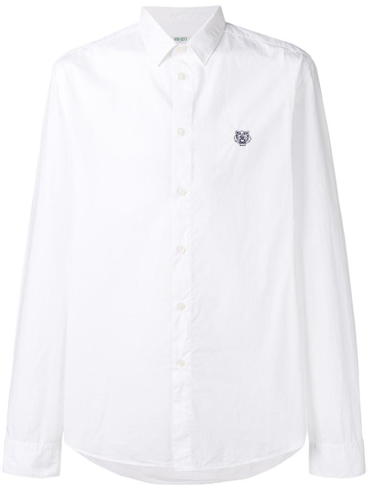 Kenzo Logo Long-sleeve Shirt - White