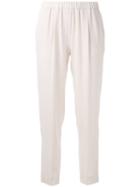 Fabiana Filippi Tapered Joggers, Women's, Size: 46, Pink/purple, Viscose/virgin Wool/polyester/spandex/elastane
