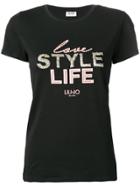 Liu Jo Bead Embroidery T-shirt - Black