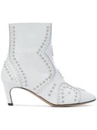 Marc Ellis Studded Ankle Boots - White