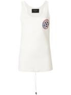 Mr & Mrs Italy Chest Patch Drawstring Tank - Nude & Neutrals