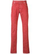 Maison Margiela - Straight-leg Jeans - Men - Cotton - 34, Red, Cotton