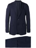 Lardini - Notched Lapel Two-piece Suit - Men - Cupro/viscose/wool - 48, Blue, Cupro/viscose/wool