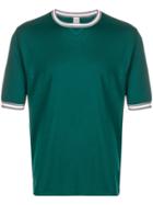 Eleventy Contrast Trim T-shirt - Green