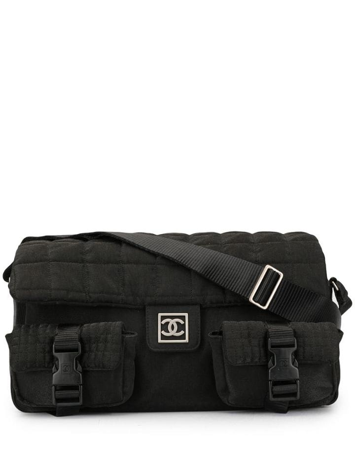 Chanel Pre-owned Sport Line Cc Shoulder Bag - Black