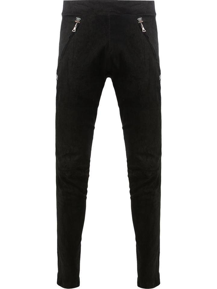 Isaac Sellam Experience - Redoutable Leather Trousers - Men - Lamb Skin - M, Black, Lamb Skin