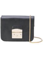 Furla - 'metropolis' Mini Bag - Women - Calf Leather - One Size, Black, Calf Leather
