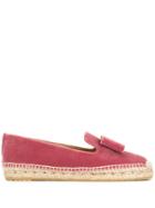 Salvatore Ferragamo Vintage Suede Espadrilles - Pink