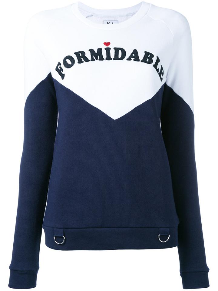 Zoe Karssen 'formidable' Print Sweatshirt, Women's, Size: Xs, White, Cotton/polyester