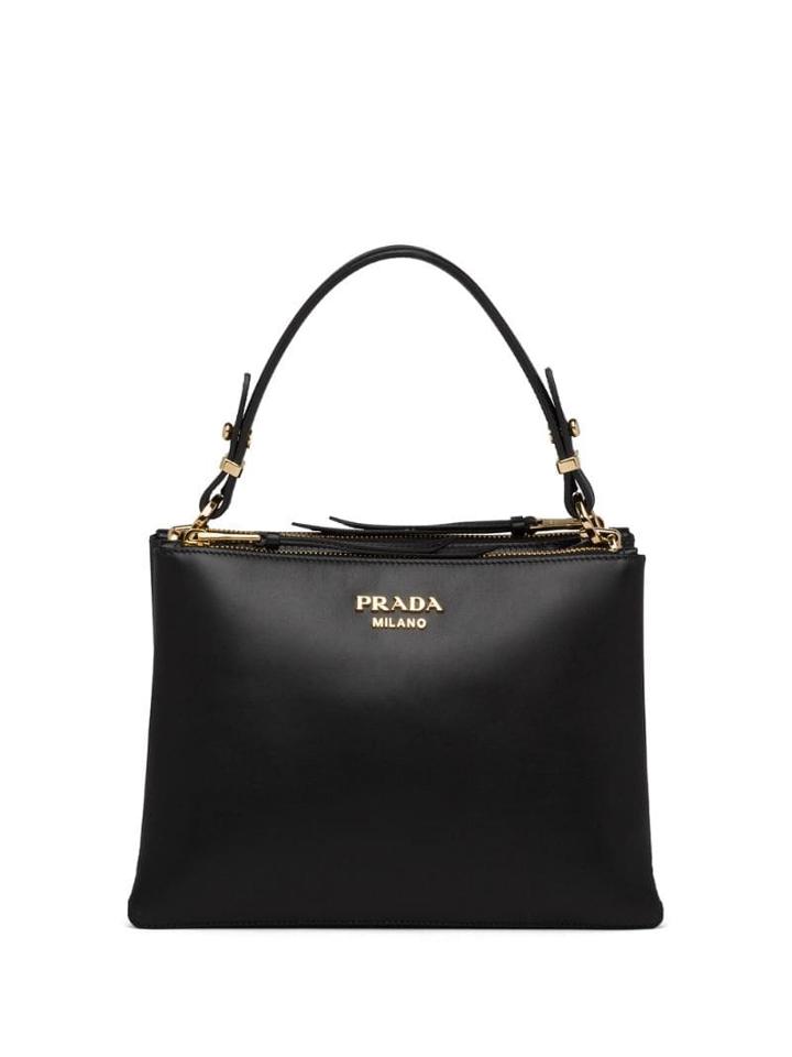 Prada Small Deux Tote - Black