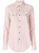 Saint Laurent Double-pocket Button Shirt - Pink & Purple