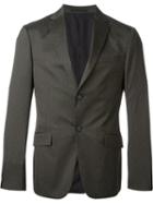 Z Zegna Dotted Blazer, Men's, Size: 52, Green, Cupro/cotton/polyamide/spandex/elastane