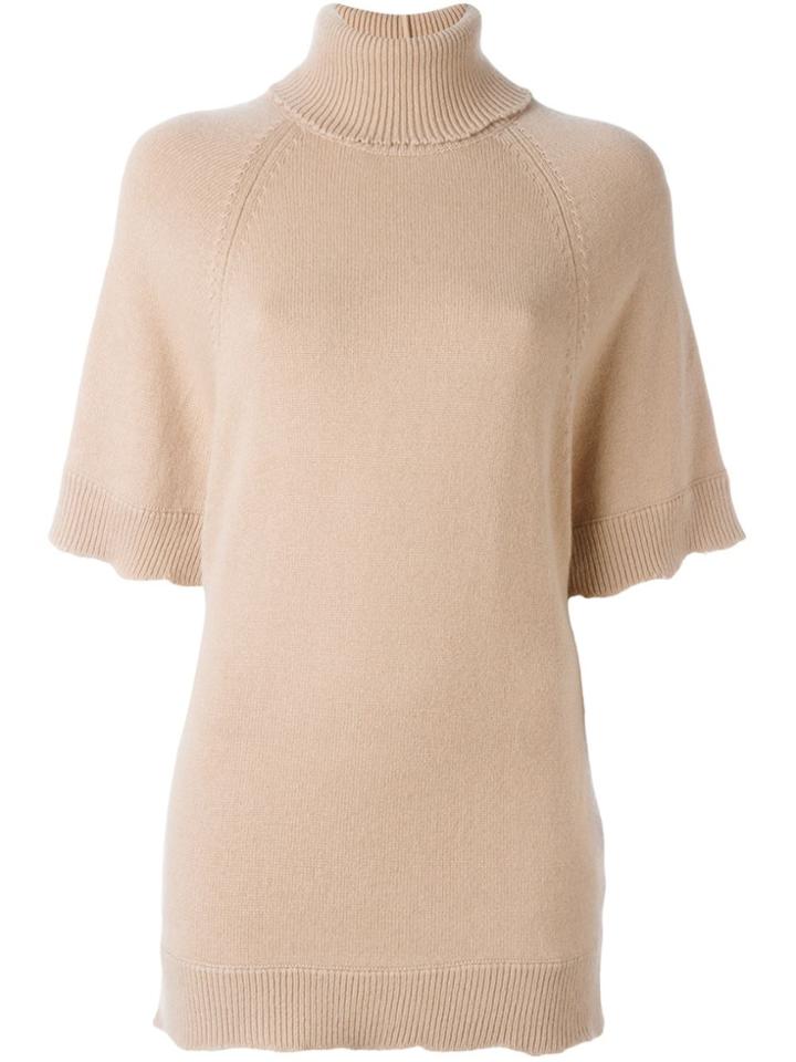 Valentino Cashmere Funnel Neck Jumper - Nude & Neutrals