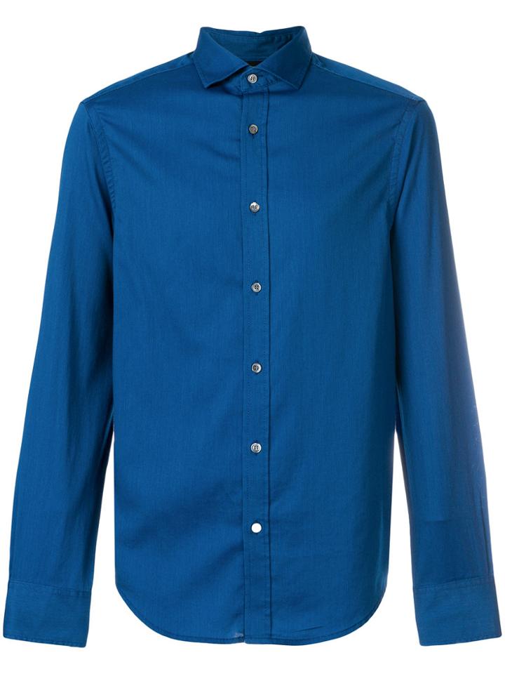 Emporio Armani Long Sleeve Shirt - Blue
