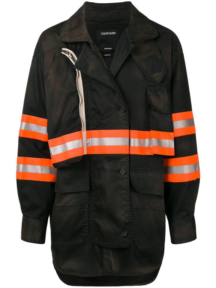 Calvin Klein 205w39nyc Reflective Pannels Jacket - Black