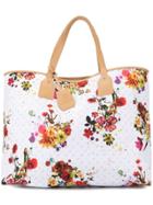 Loveless Floral Tote Bag - White