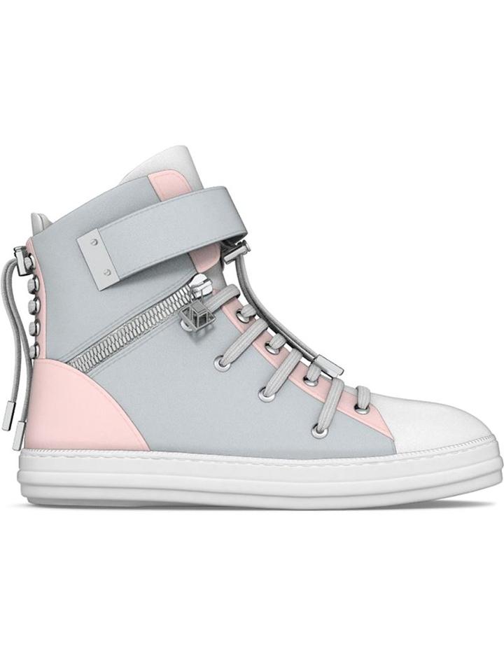 Myswear Regent Hi-top Sneakers, Women's, Size: 39, Grey, Nappa Leather/rubber