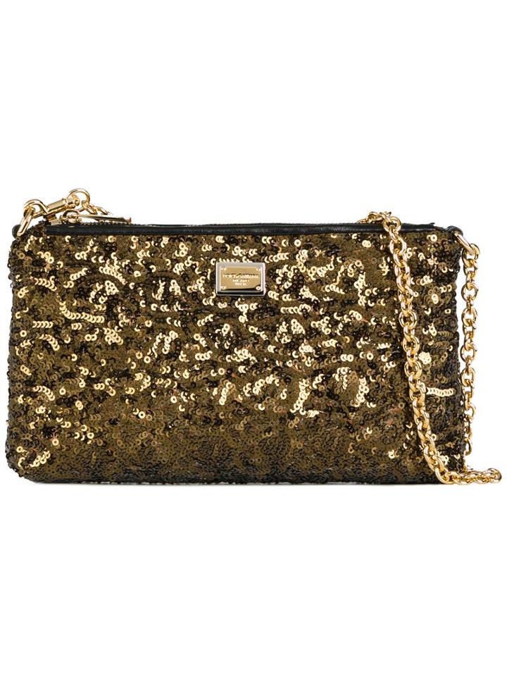 Dolce & Gabbana - Paillettes Mini Bag - Women - Pvc/sequin - One Size, Grey, Pvc/sequin