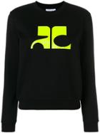 Courrèges Logo-print Sweatshirt - Black