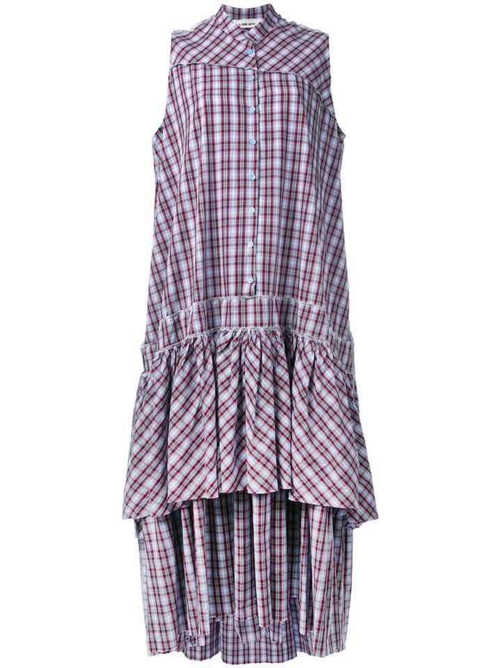 Circus Hotel - Plaid Dress - Women - Cotton - 40, Blue, Cotton