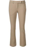 Brunello Cucinelli Skinny Cropped Trousers, Women's, Size: 38, Nude/neutrals, Cotton
