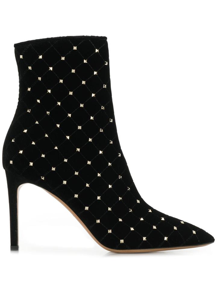 Valentino Valentino Qw2s0i06qwm 0no Noir Synthetic->velvet - Black