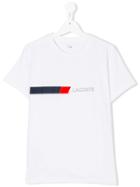 Lacoste Kids Teen Logo Print T-shirt - White