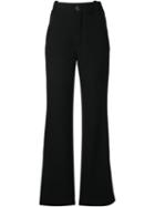 Chloé Wide Leg Trousers, Women's, Size: 36, Black, Silk/acetate/virgin Wool
