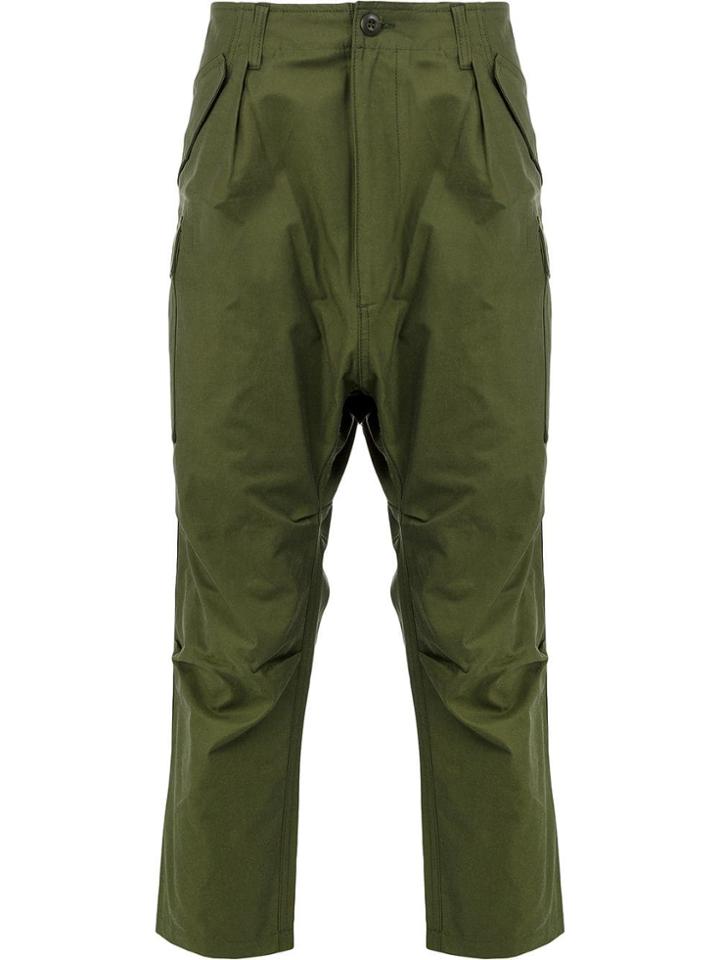 Junya Watanabe Man Pleated Waist Trousers - Green