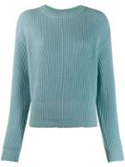 Brunello Cucinelli Ribbed Knit Sweater - Blue