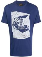 Vivienne Westwood Anglomania Printed Logo T-shirt - Blue