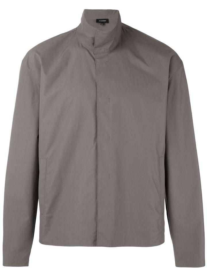 Buttoned Jacket - Men - Cotton - 41, Grey, Cotton, Jil Sander