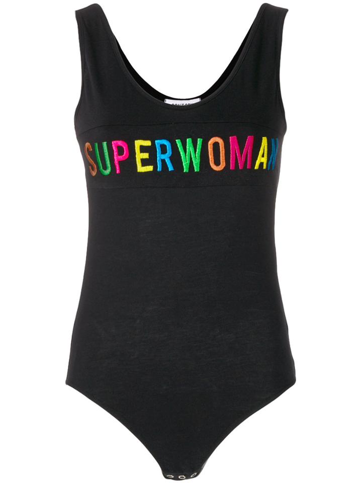 Don't Cry Superwoman Bodysuit - Black