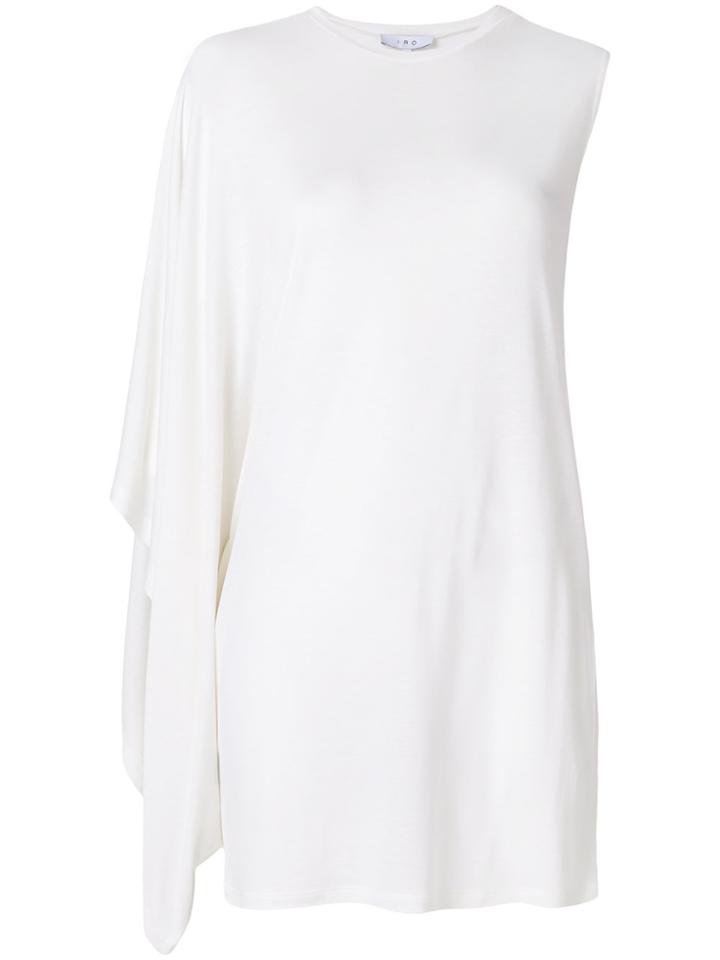 Iro Draped Sleeve Top - White