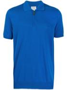 Brioni Zipped Polo Shirt - Blue