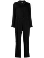 Kenzo Belted Long Sleeved Jumpsuit - Black