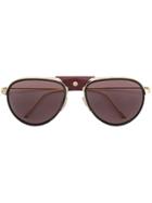 Cartier Santos Aviator Style Sunglasses - Gold
