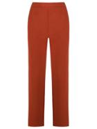 Andrea Marques Straight Leg Trousers, Women's, Size: 36, Brown, Acetate/viscose