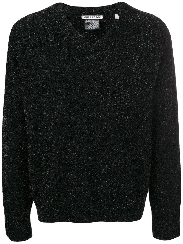 Our Legacy Glittery Sweatshirt - Black