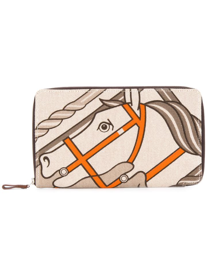 Hermès Vintage Steve Wallet - Nude & Neutrals