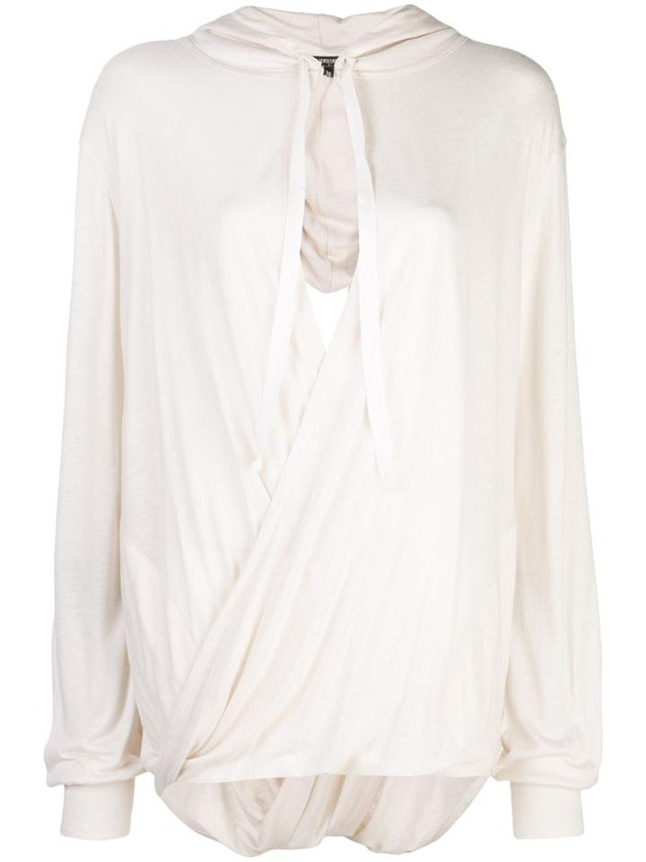Ann Demeulemeester Draped Knit Top - White