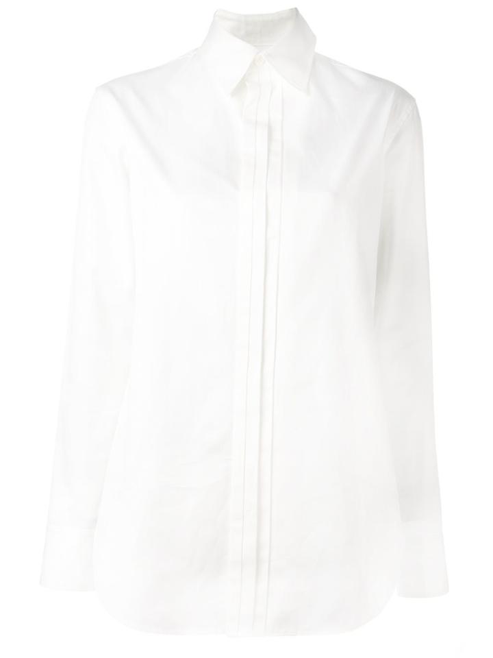 Yohji Yamamoto Pleated Front Shirt - White