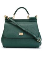 Dolce & Gabbana - Medium 'sicily' Tote - Women - Calf Leather - One Size, Green, Calf Leather