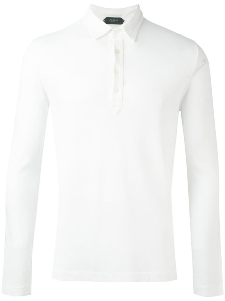 Zanone Fitted Polo Shirt - White
