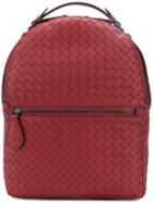Bottega Veneta Intrecciato Backpack - Red